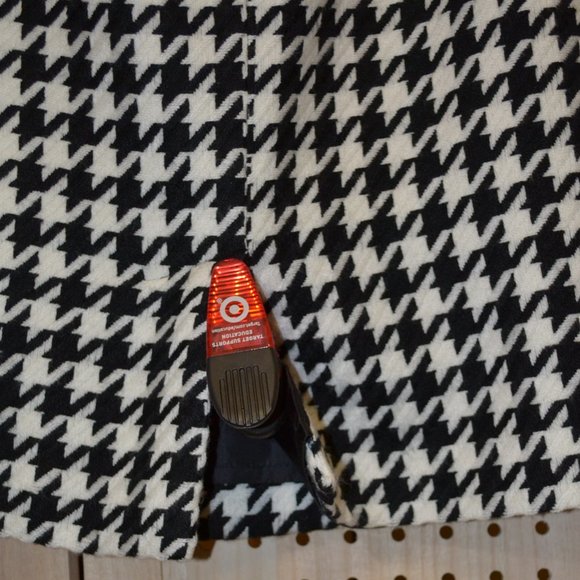 ISAAC MIZRAHI BLACK -N- WHITE  HOUNDSTOOTH TWO PIECE SKIRT SET  M/ 6 - Picture 10 of 13